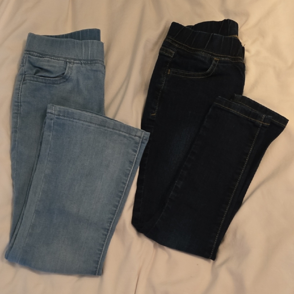 Cat & Jack Light and Dark Blue Jeggings